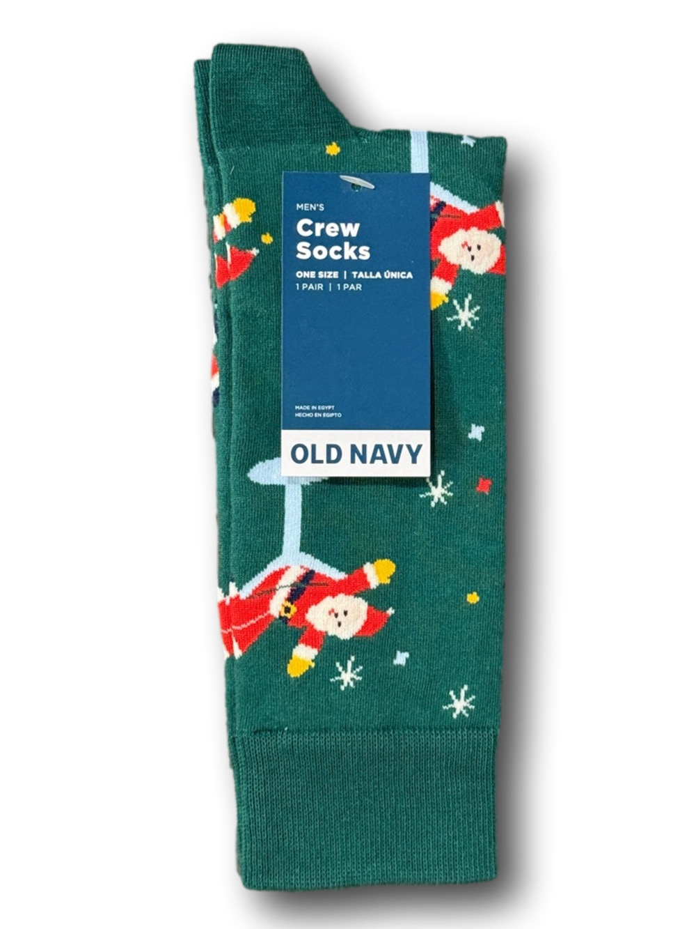 3/$18 Drunk Santa Martini Christmas Holiday Funny Novelty Crew Socks - NWT